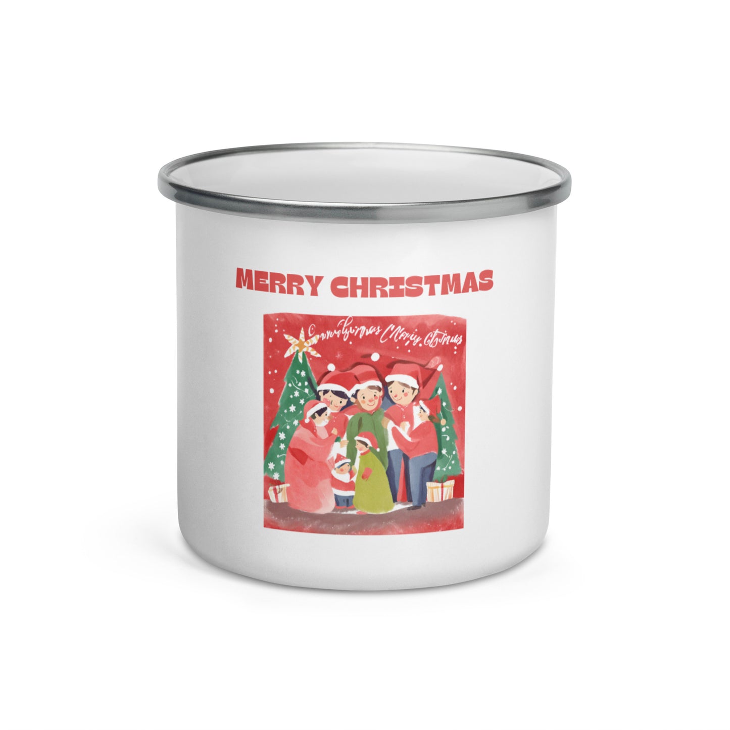 Merry Christmas Enamel Mug