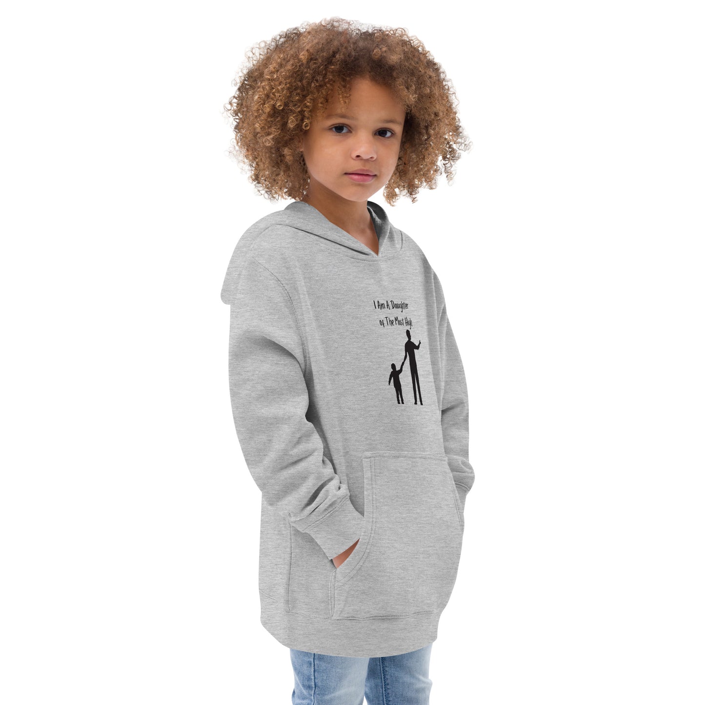 I am a Daughter of the most high Kids fleece hoodie
