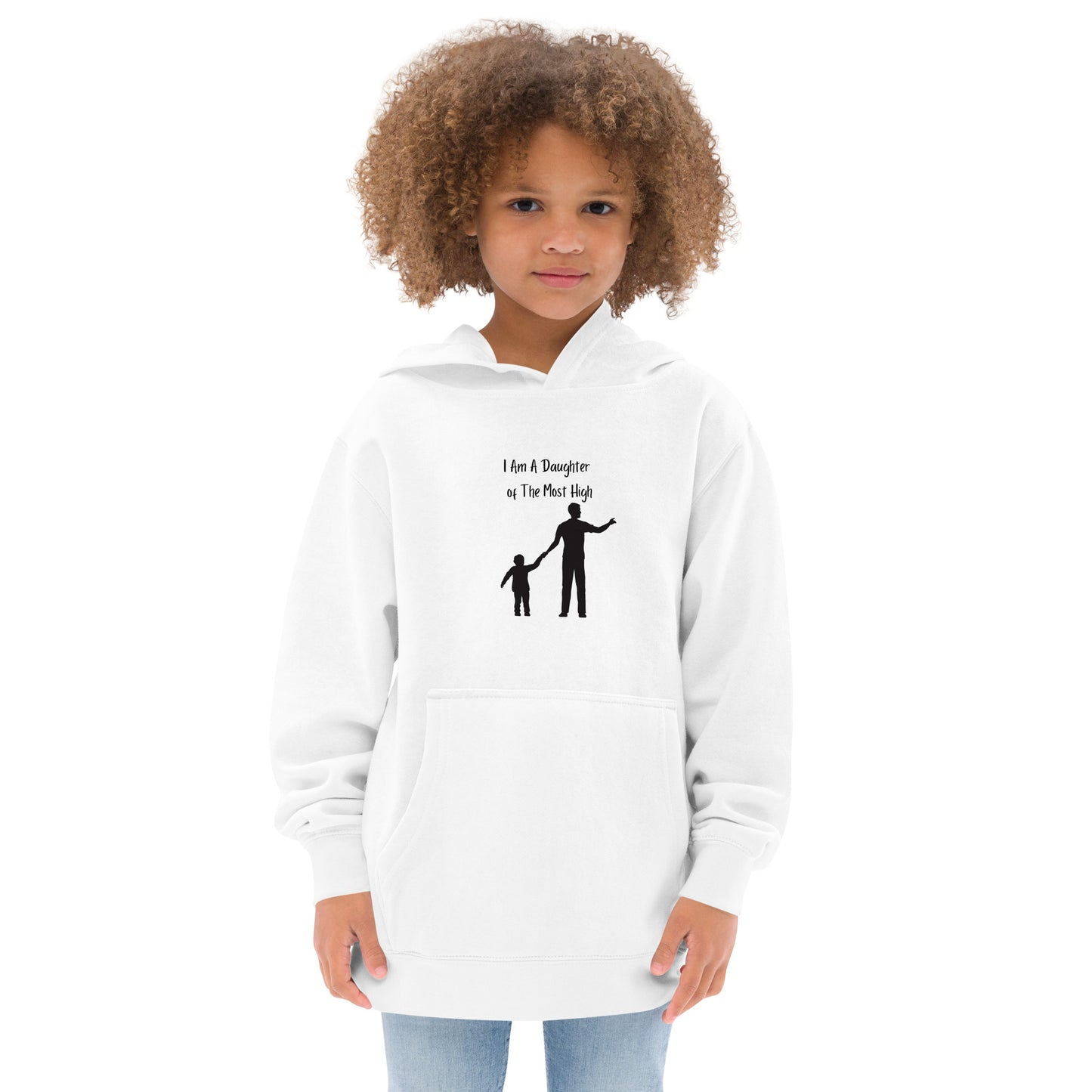 I am a Daughter of the most high Kids fleece hoodie