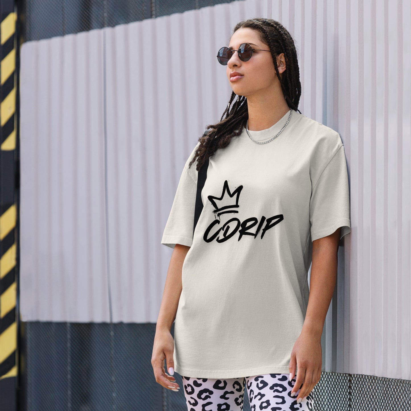 CDRIP SCRIPTURE ON THE BACK Oversized faded t-shirt