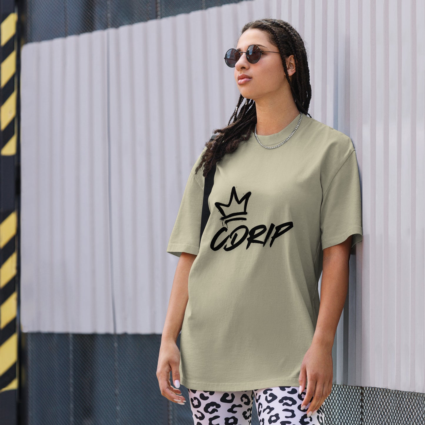 CDRIP SCRIPTURE ON THE BACK Oversized faded t-shirt