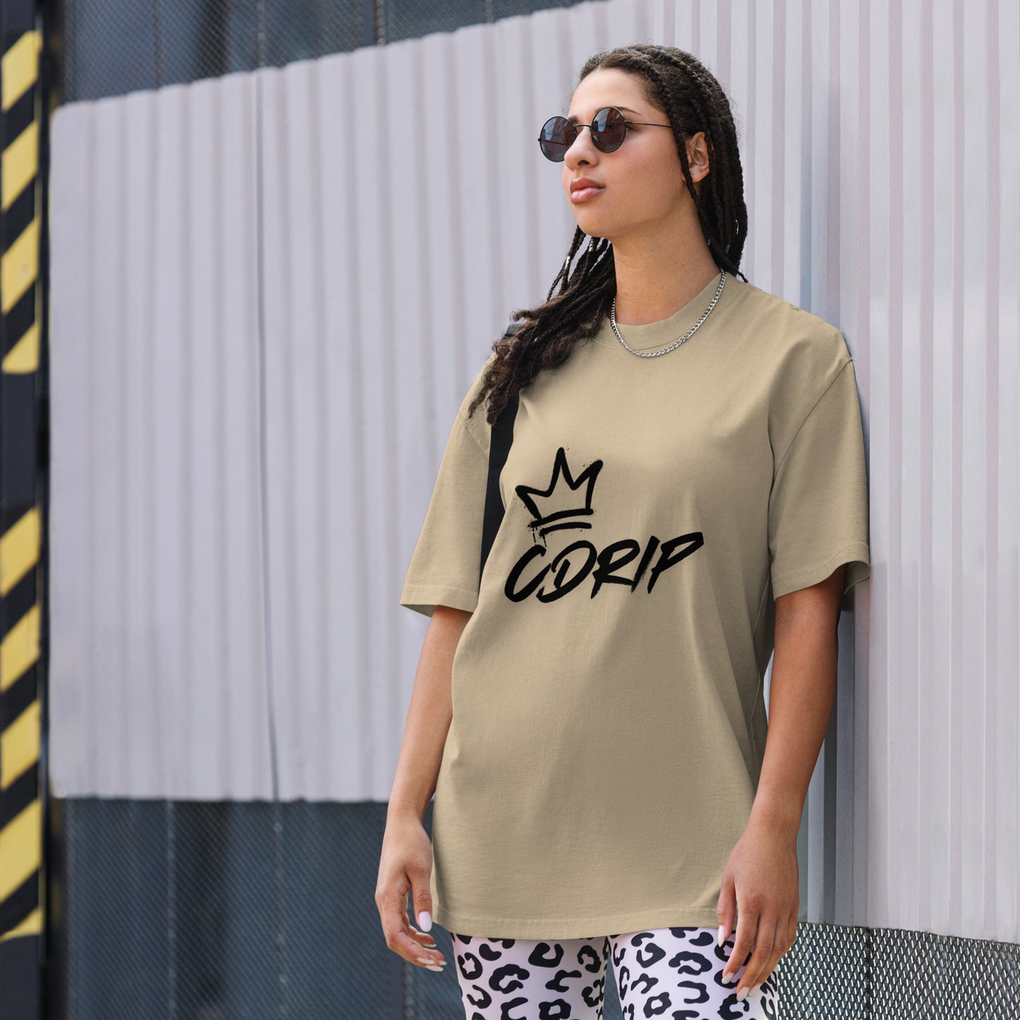 CDRIP SCRIPTURE ON THE BACK Oversized faded t-shirt