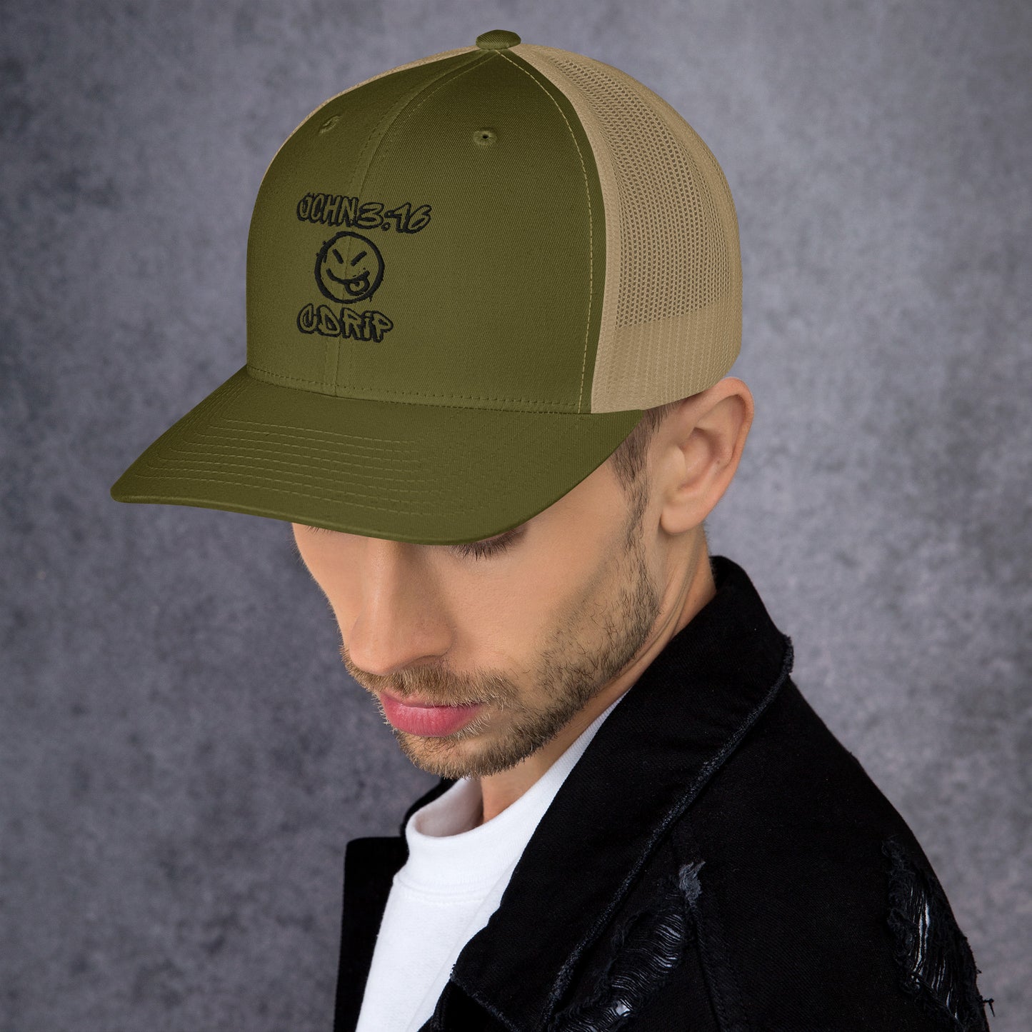 JOHN 3 16 CDRIP Trucker Cap