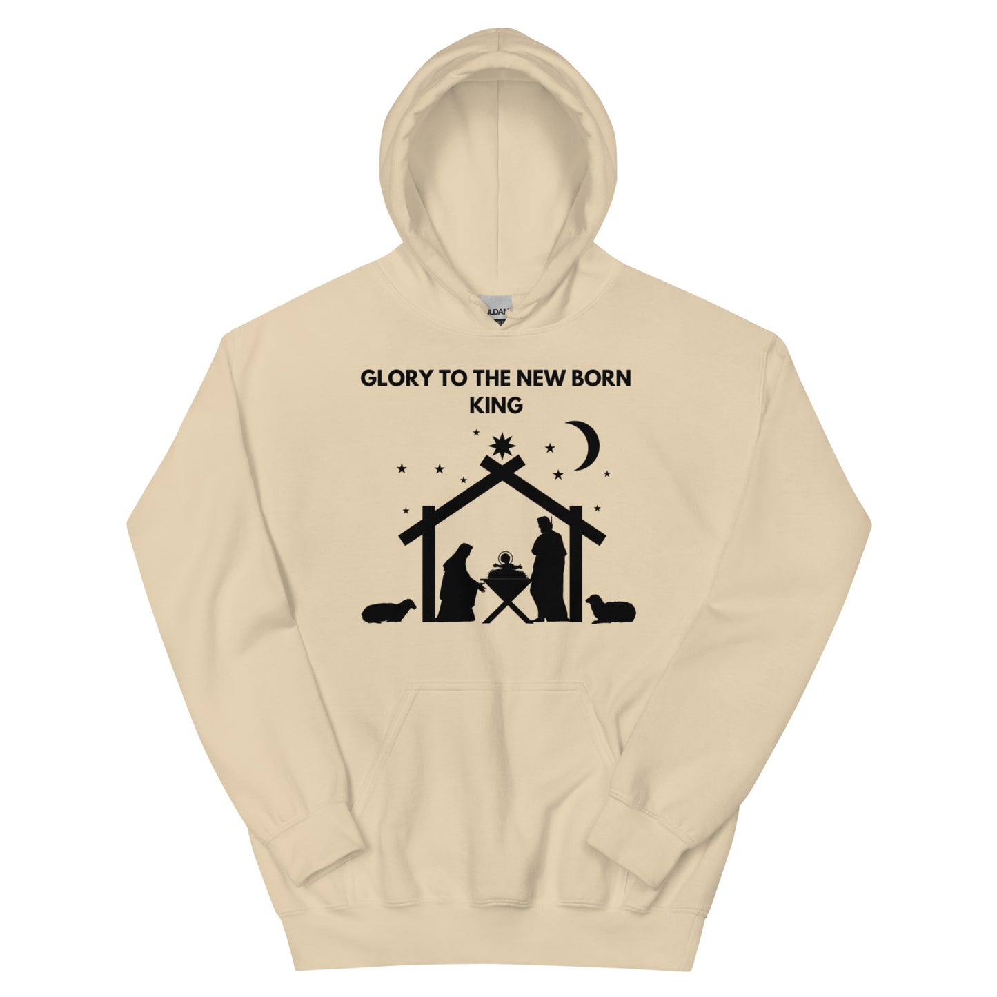 Glory to the new born king Unisex Hoodie