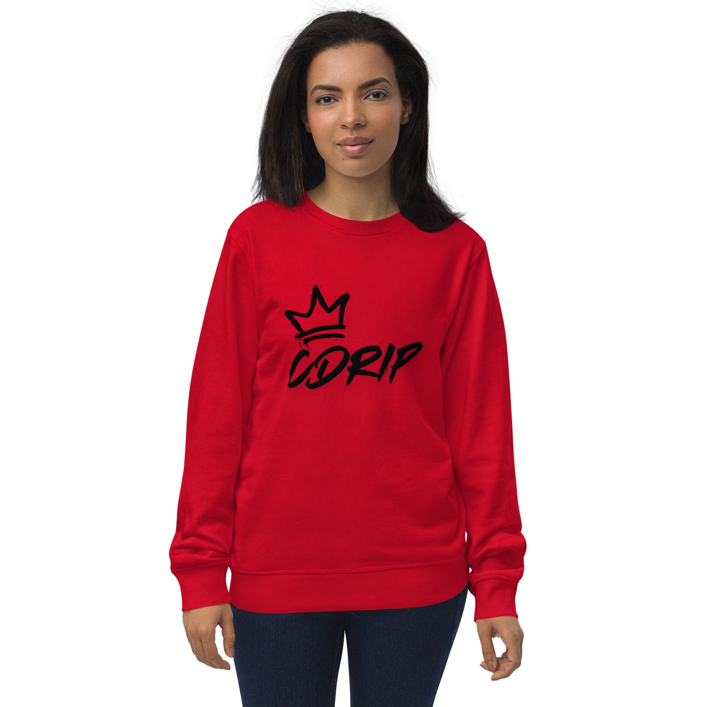 CDRIP SCRIPTURE ON THE BACK Unisex organic sweatshirt
