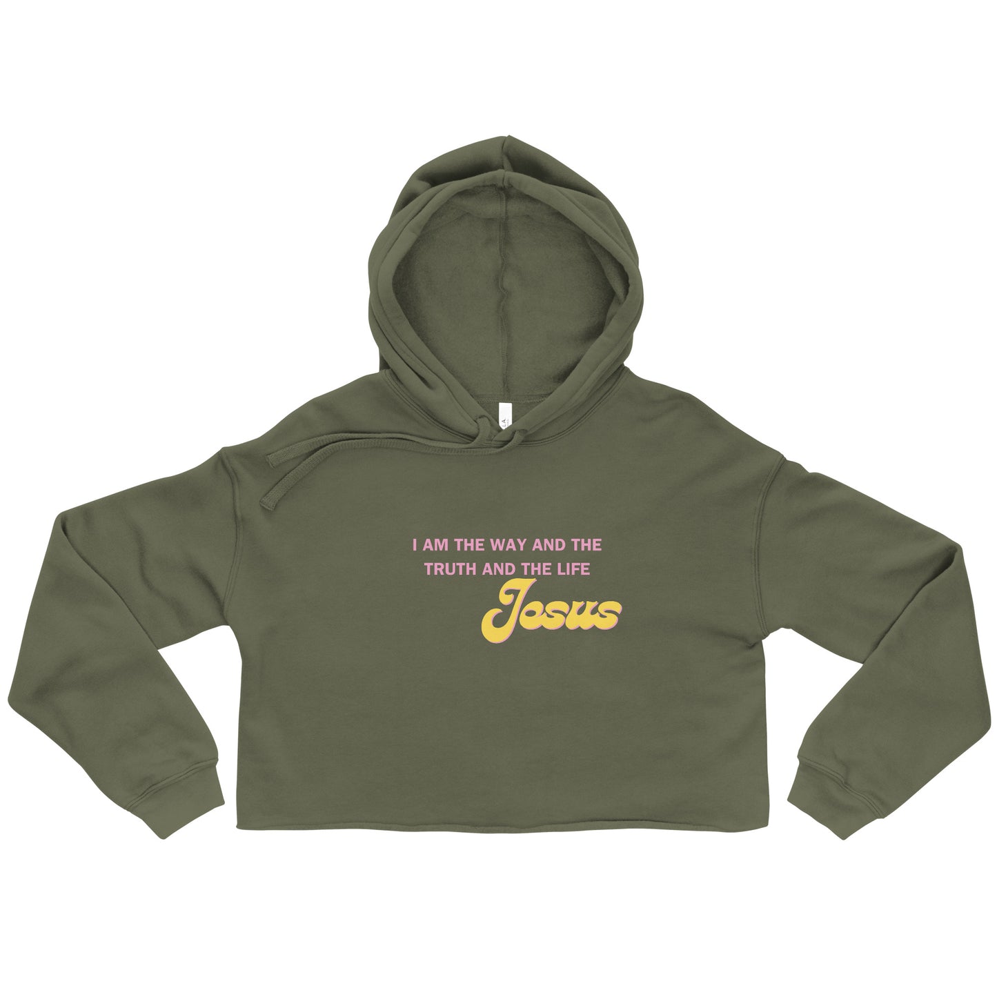 I am the way the truth and the life Crop Hoodie