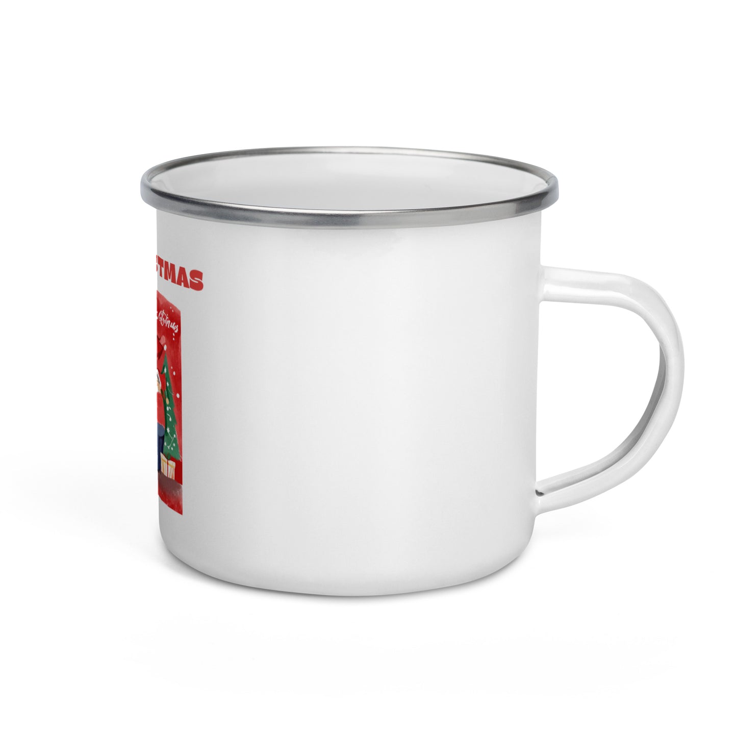 Merry Christmas Enamel Mug