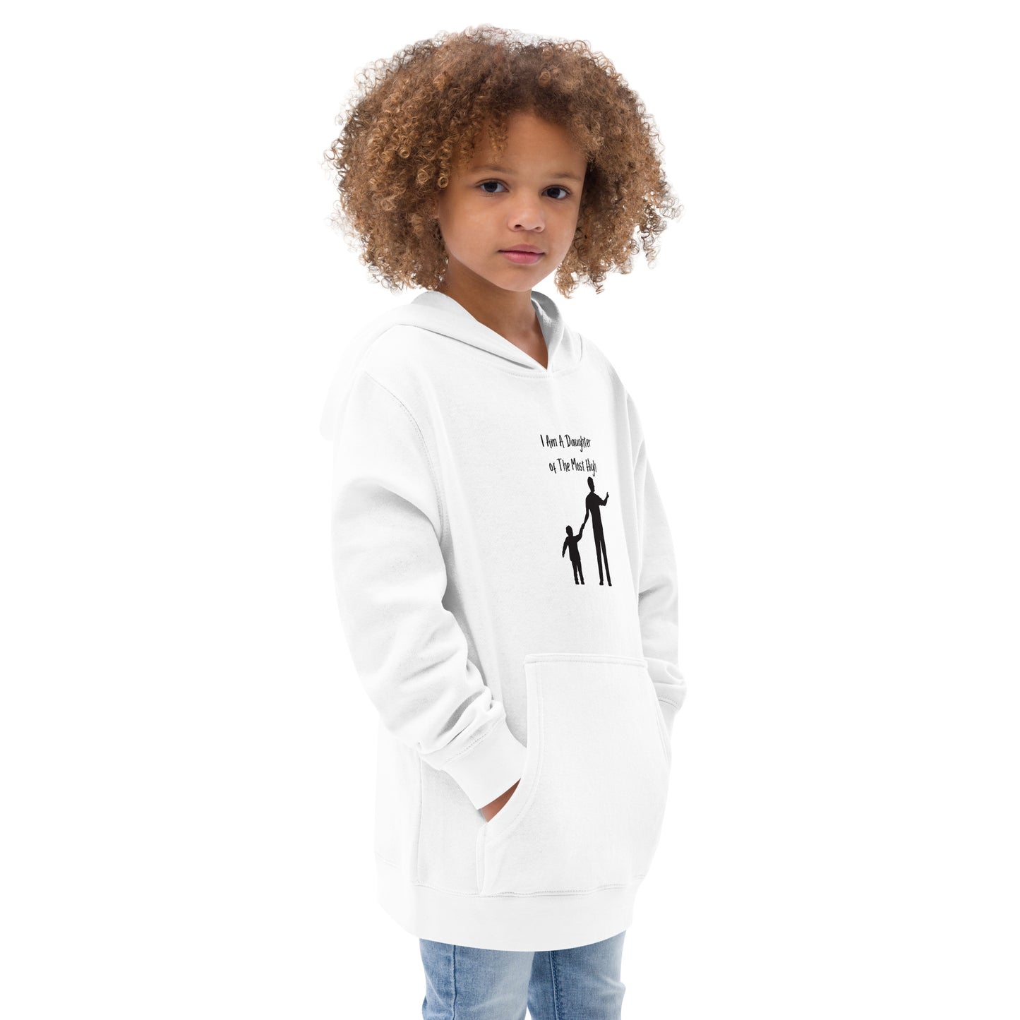 I am a Daughter of the most high Kids fleece hoodie