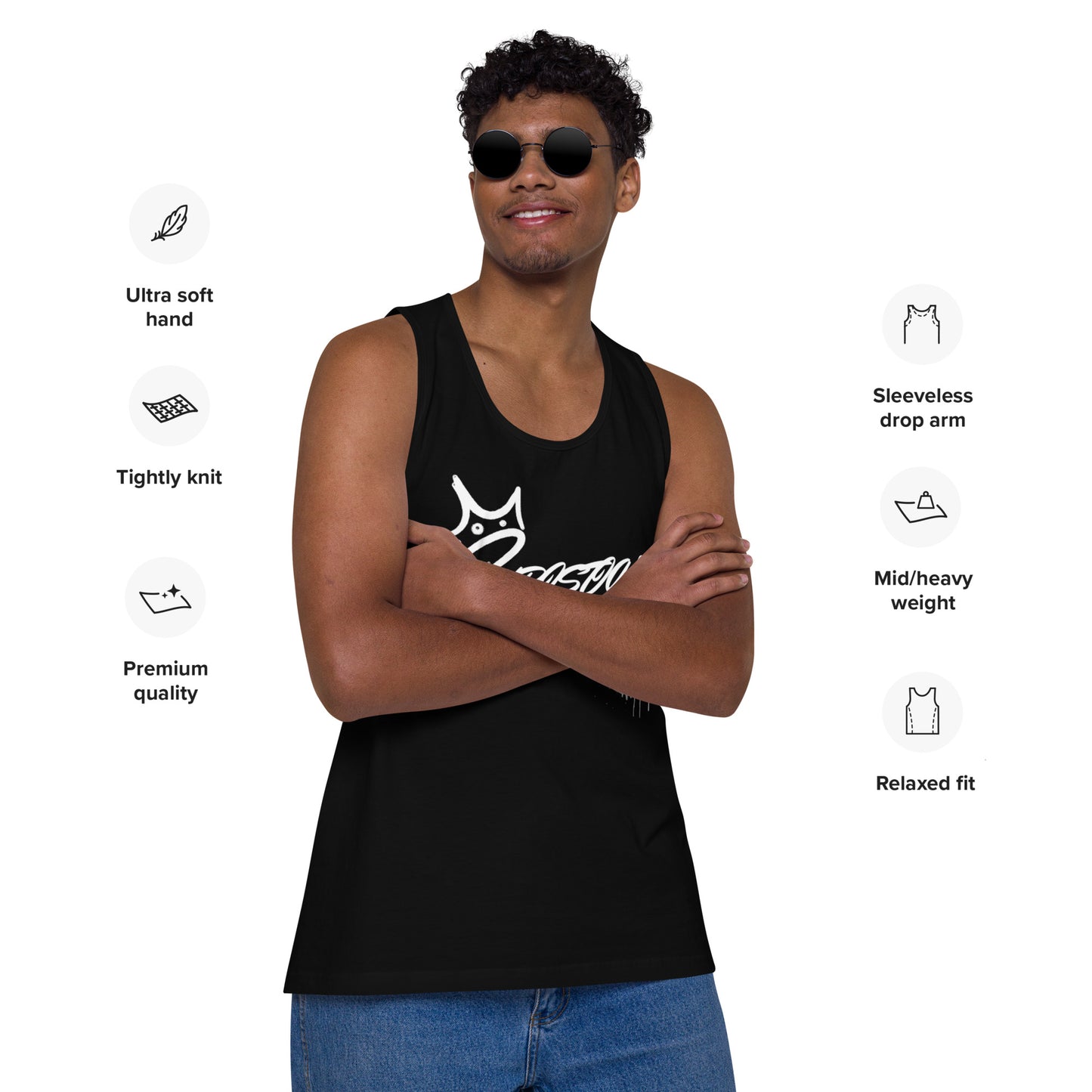 CHRSITIAN DRIP TO THE GYM Men’s premium tank top