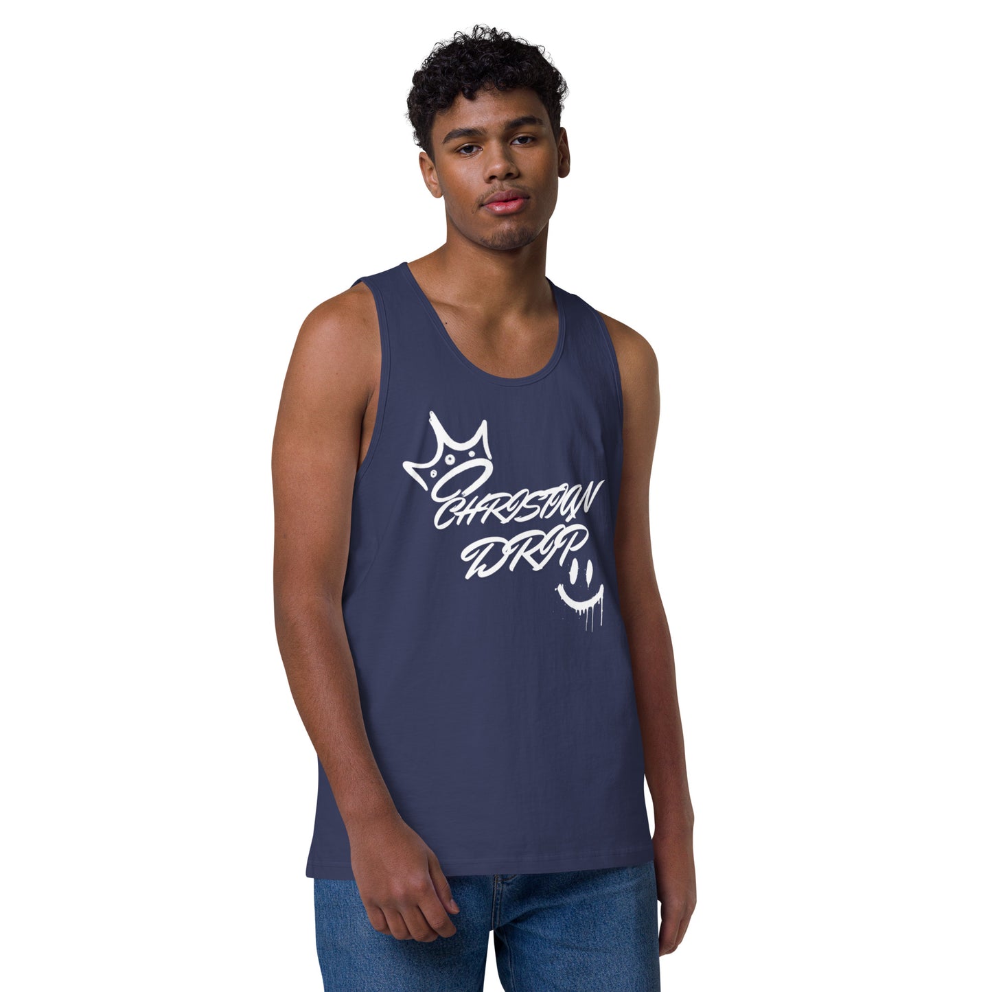 CHRSITIAN DRIP TO THE GYM Men’s premium tank top
