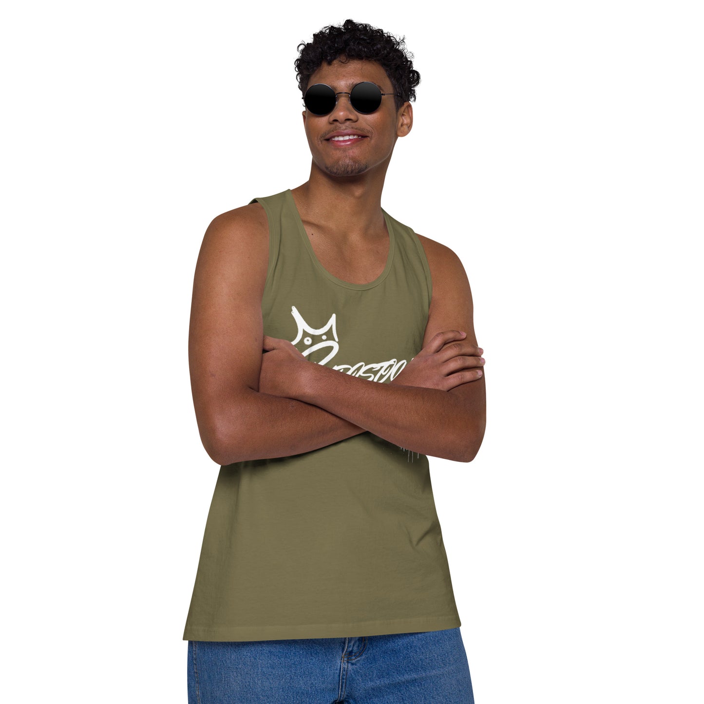 CHRSITIAN DRIP TO THE GYM Men’s premium tank top