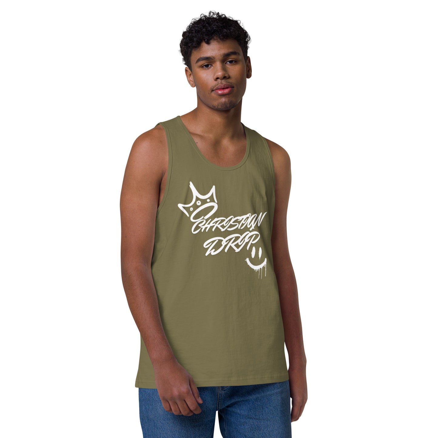 CHRSITIAN DRIP TO THE GYM Men’s premium tank top