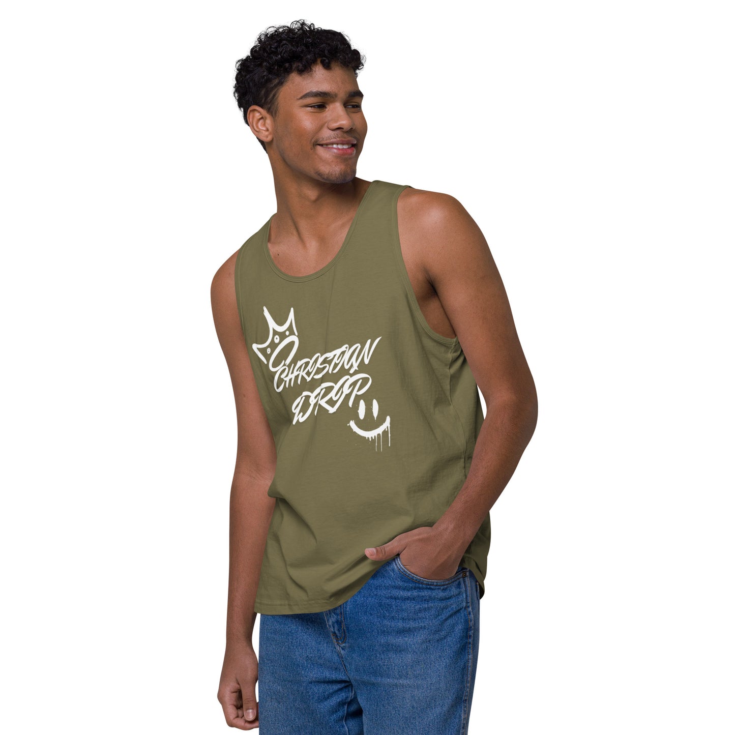 CHRSITIAN DRIP TO THE GYM Men’s premium tank top