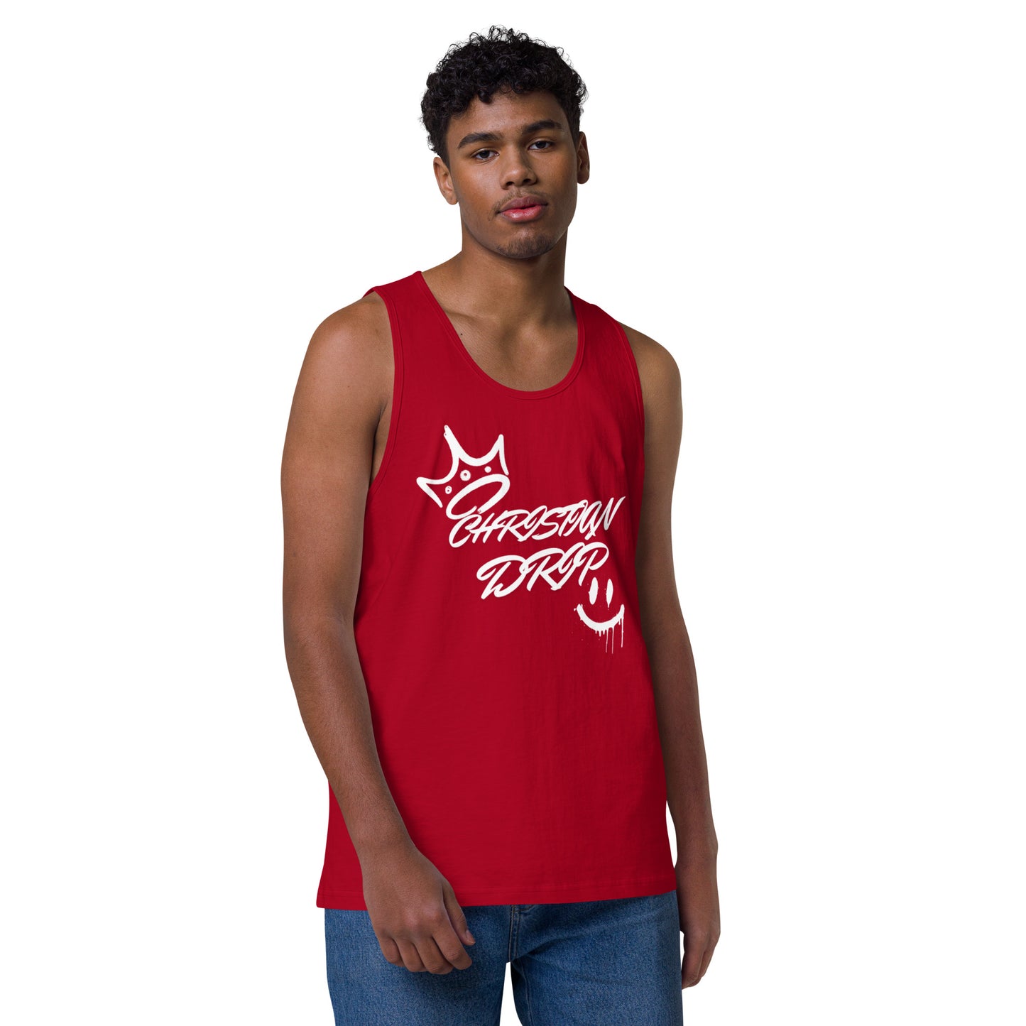 CHRSITIAN DRIP TO THE GYM Men’s premium tank top