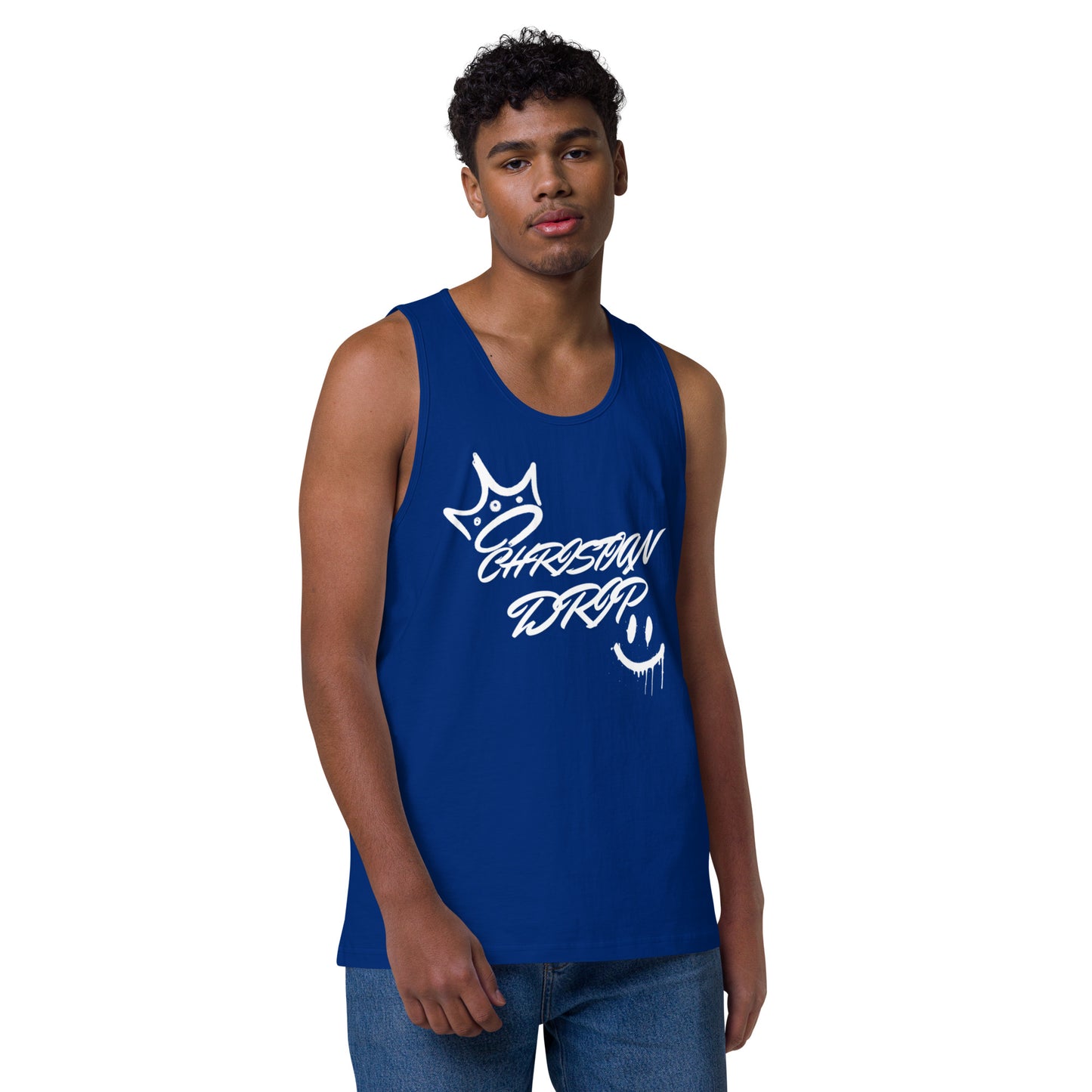CHRSITIAN DRIP TO THE GYM Men’s premium tank top