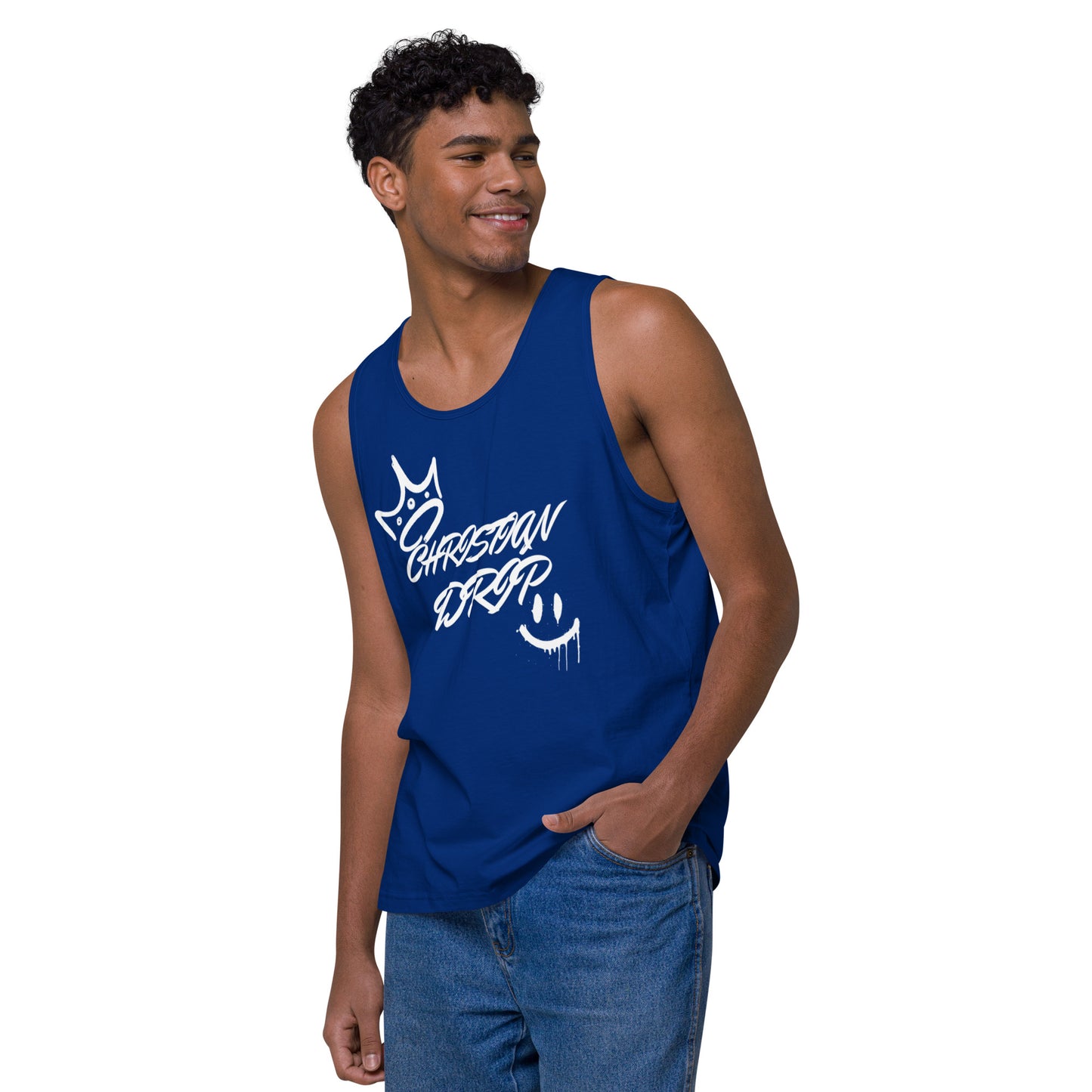 CHRSITIAN DRIP TO THE GYM Men’s premium tank top
