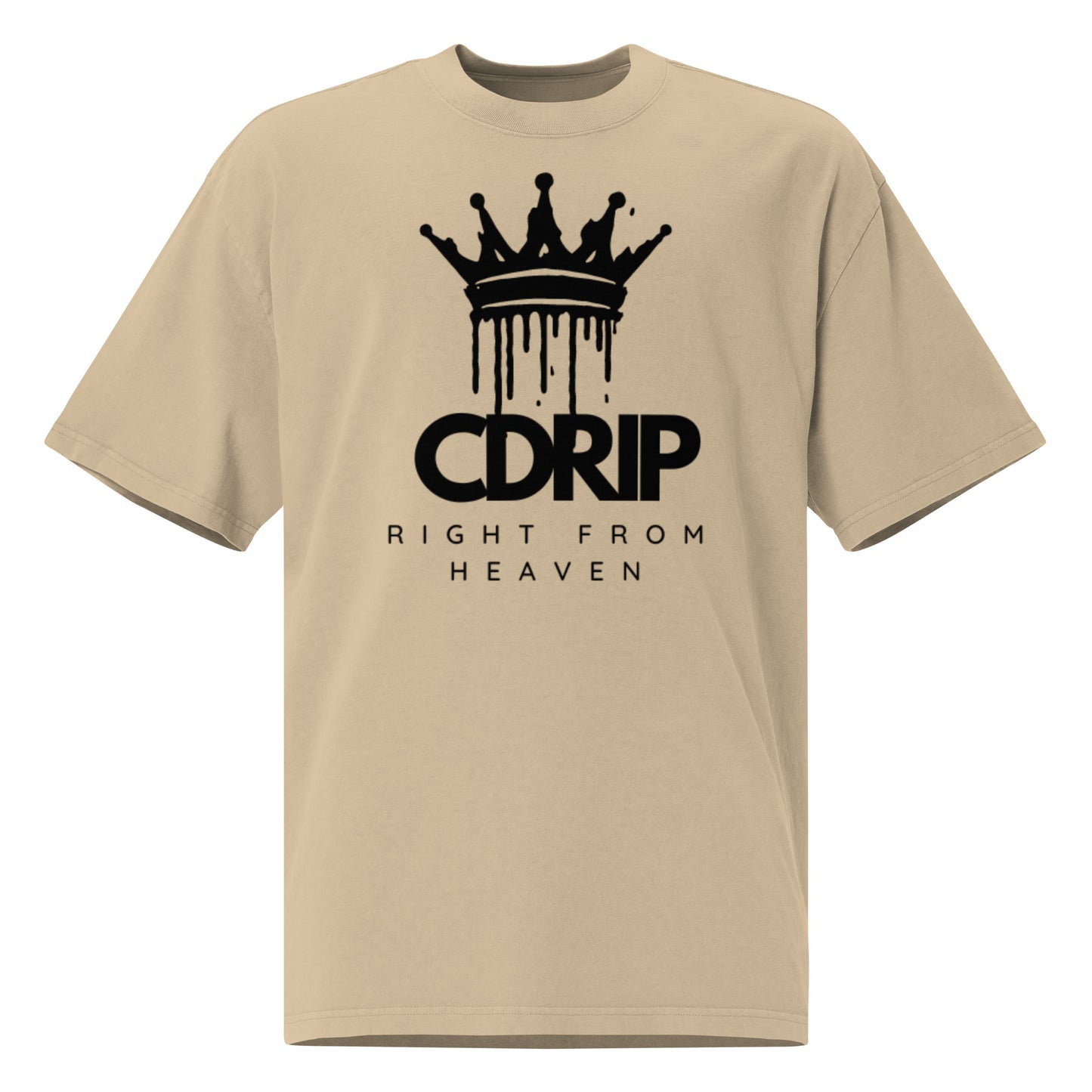 Cdrip right from HEAVEN Oversized faded t-shirt