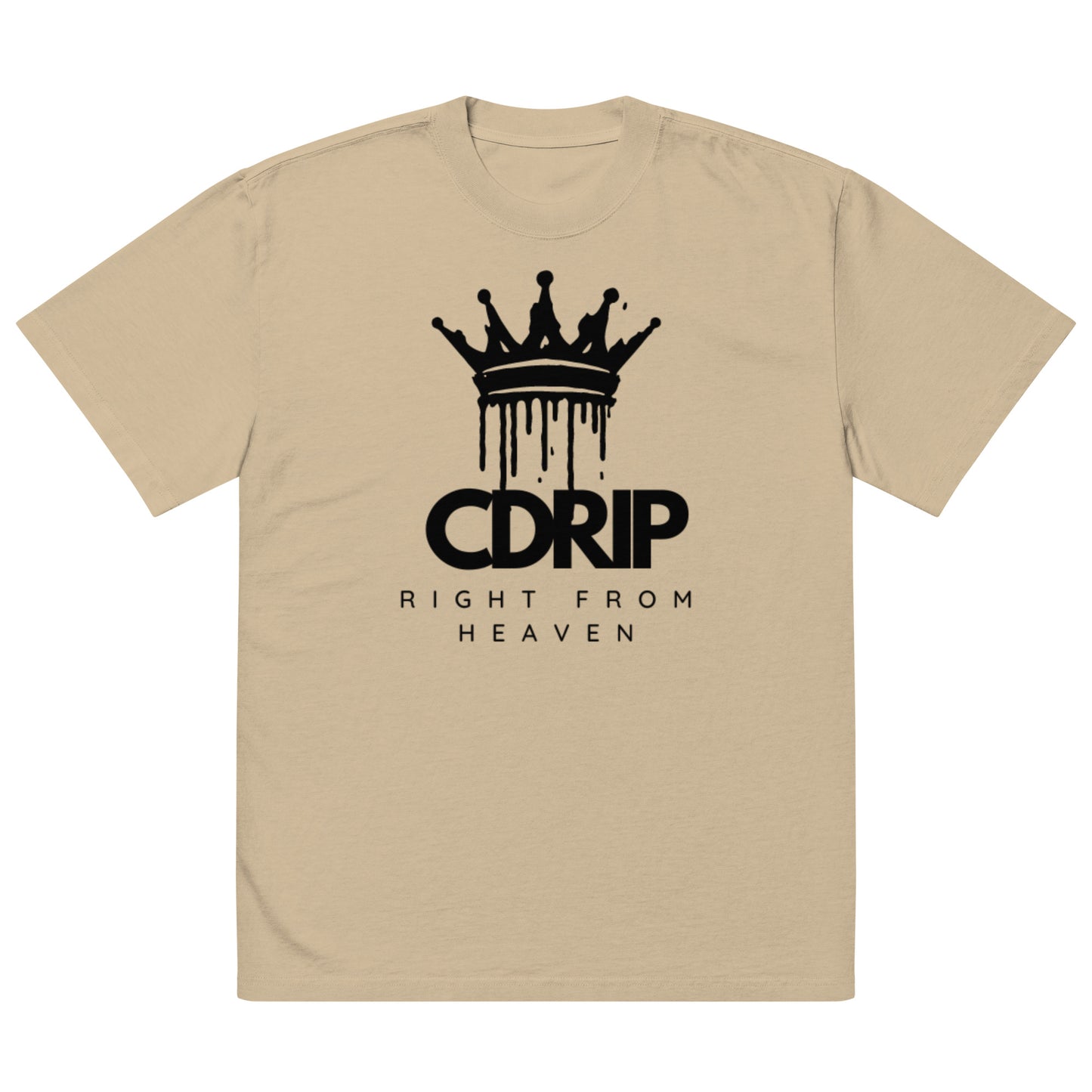 Cdrip right from HEAVEN Oversized faded t-shirt