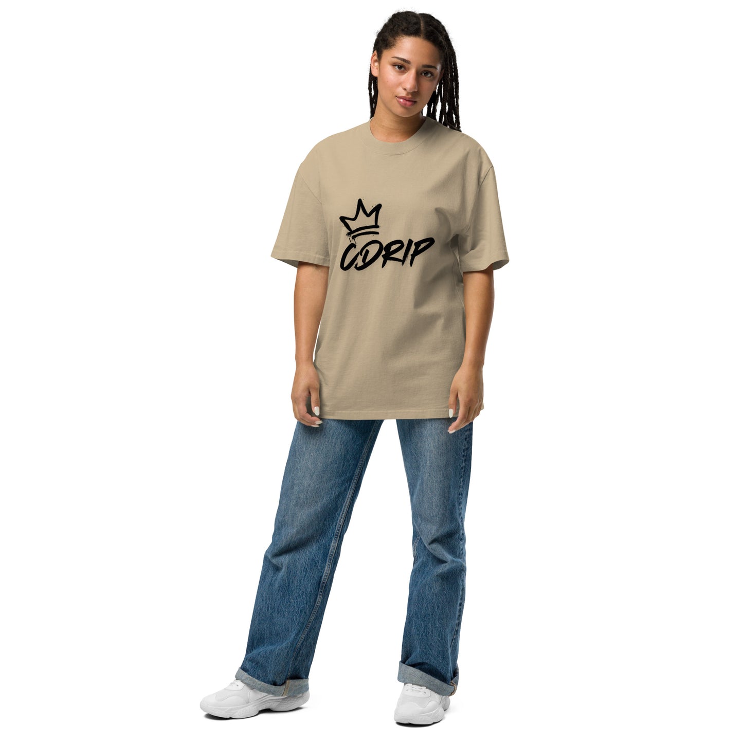 CDRIP SCRIPTURE ON THE BACK Oversized faded t-shirt