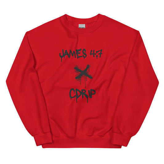 Resist the devil and he gonna flee Unisex Sweatshirt