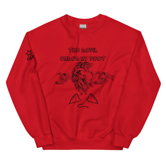 THE devil under my feet Unisex Sweatshirt