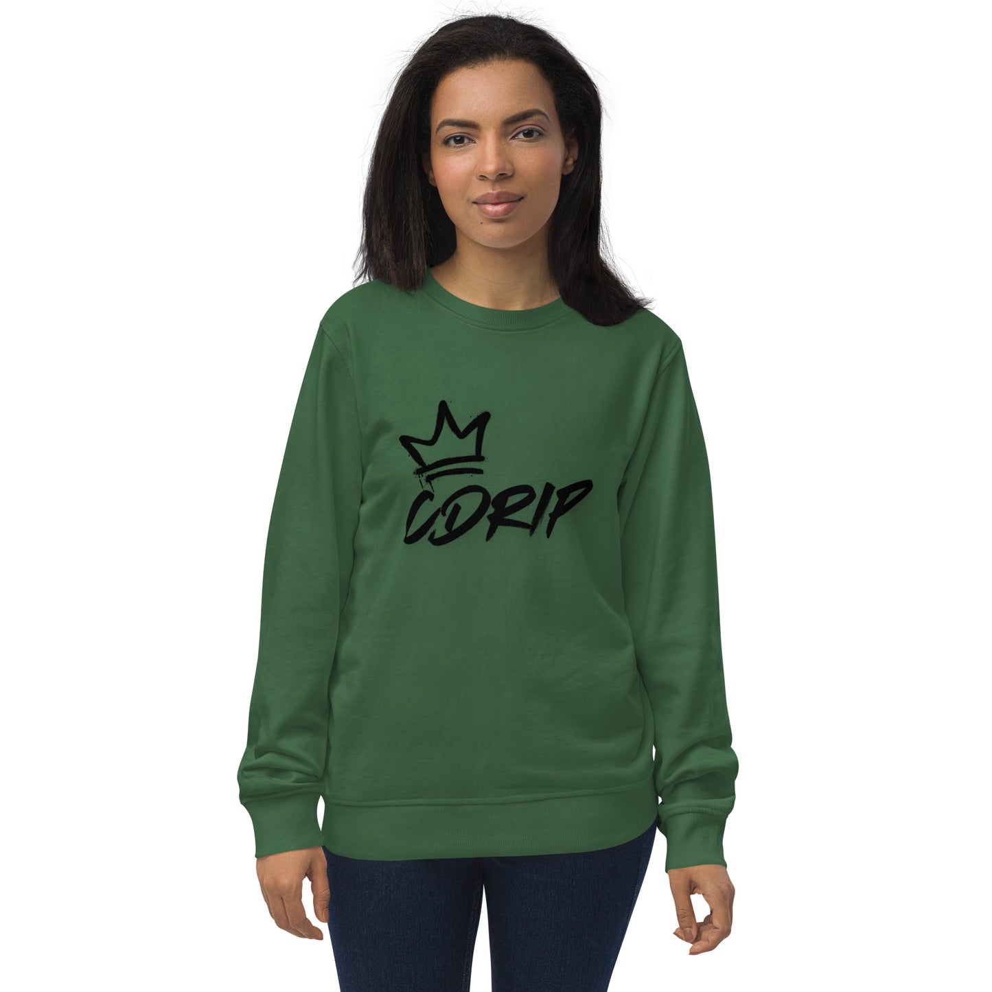 CDRIP SCRIPTURE ON THE BACK Unisex organic sweatshirt